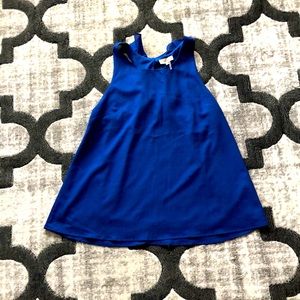 Navy Blue Tank Top Blouse